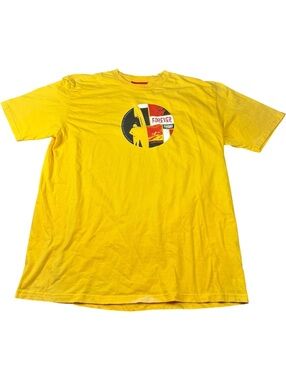 Mossimo Y2K Forever Friday Surf Skate Yellow Tee